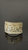 9ct Gold ring set with 0.25ct diamonds (Pinky ring