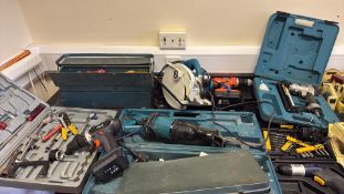 Group of power and hand tools