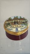 Allred Dunbar hand painted lidded pot