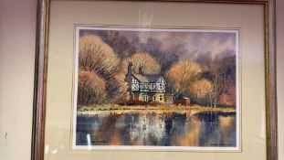 Brian Barlow, Watermans Cottage signed watercolour