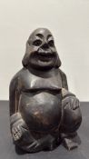 Carved Laughing Buddha figure