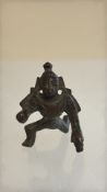 Miniature bronze warrior (height 4cm)