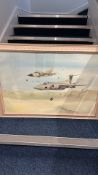 T. Garand, 1992, RAF Aircraft over Desert, gouache