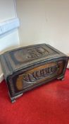 Carved Chinese Camphor Wood Chest