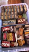 Collection of vintage advertising pocket tins