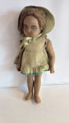 c.1930 Italian felt girl doll, attributed to Lenci