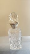 Silver top decanter (Birmingham)