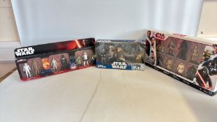 Three Boxed Star Wars Action-Figure Sets