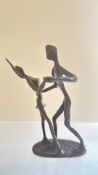 Bronze matchstick figures