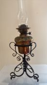 Arts & crafts oil lamp