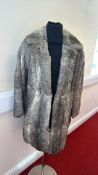 Grey Chinchilla fur coat