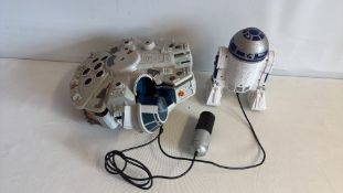 Star Wars Millennium Falcon and R2-D2 electronic toy set