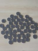 Collection of 2019 'Letter C' 10p coins (50 in tot