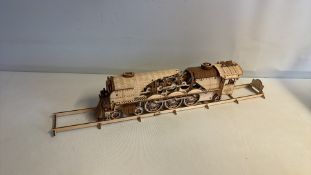 UGEARS wooden mechanical model steam train 10233