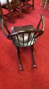 Ercol Windsor-style hardwood rocking chair