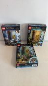 Set of 3 LEGO Harry Potter â€œHogwarts Momentâ€ classroom sets, 76383â€“76385