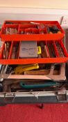 Toolbox with assorted hand tools