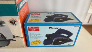 Black & Decker circular saw KS850 and Challenge MP2358 planer, boxed