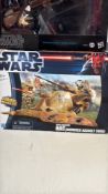 Group of Star Wars boxed toys and puzzle pack