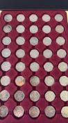Collection of 50p coins Squirrel nutkin - 40 in to