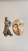 2 Silver brooches