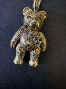 9ct gold teddy bear pendant 8.2g