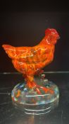 Anita Harris hen signed in gold