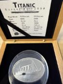 Titanic expedition 2005 $10 925 silver coin in a f