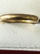 9ct gold wedding band 3g size U