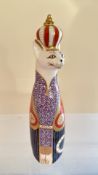 Royal Crown Derby bone china 'Royal Cats – Abyssinian' figurine, 1986