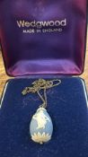 Wedgwood jasperware pendant necklace in case