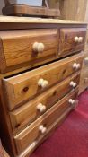 Pine chest of drawers
