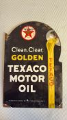 Enamel Texaco motor oil sign