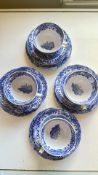 12 Piece Spode Italian blue & white
