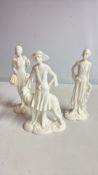 Set of 3 Royal Worcester ‘1920s Vogue Collection’ figurines