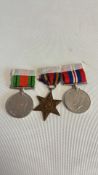 3 WWII medals