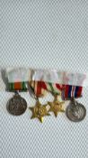 4 WWII dress medals
