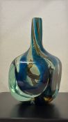 Mdina 1979 glass vase signed to base