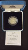 2003 UK Silver Proof £1 Coin in Royal Mint Case