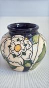 Moorcroft peony vase height 7 cm
