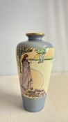 Cleo art nouveau tall vase