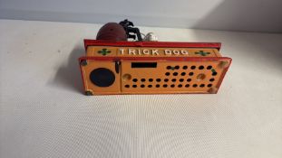 Cast iron Trick Dog mechanical bank