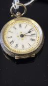 935 silver fob watch