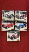 Set of 5 boxed Bburago 1:18 die-cast metal car kits