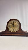 Early 20th-century oak mantel clock