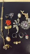 Collection of jewellery to include silver