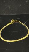 9ct Gold bracelet Weight 2.3g