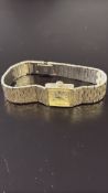 Vintage silver case & strap ladies Longines wrist