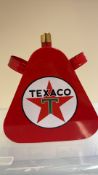 Red Texaco oil can
