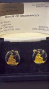 House Of Broomfield George V farthing Cufflinks